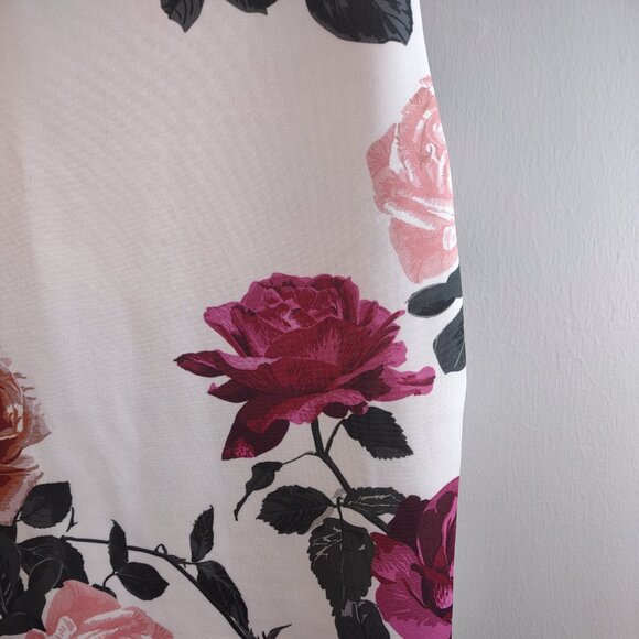 Pretty Little Thing Fitted Midi Floral Dress, Size 8 - Picture 7 of 8